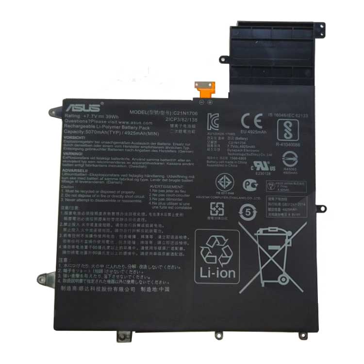 Asus ZenBook Flip S UX370UA-C4207T
																 Laptop Accu's