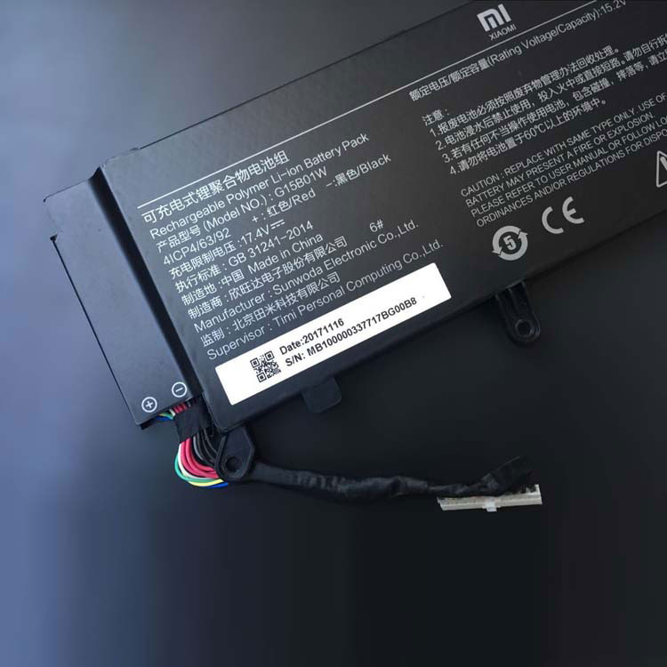 XIAOMI Gaming Laptop 7300HQ 1060 batería