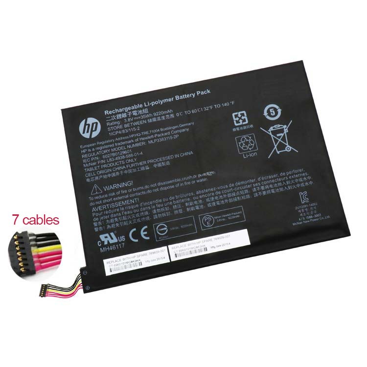 HP L83-4938-588-01-4
																 Tablet PC Batterijen