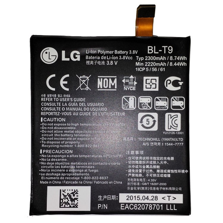 LG BL-T9携帯電話のバッテリー