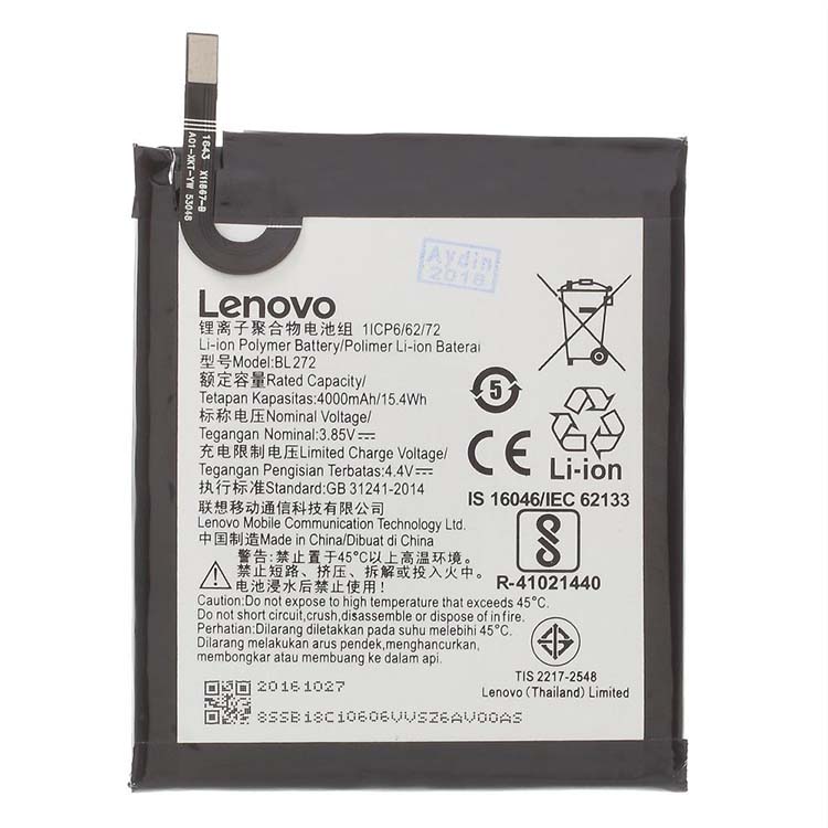 レノボ・LENOVO BL272携帯電話のバッテリー